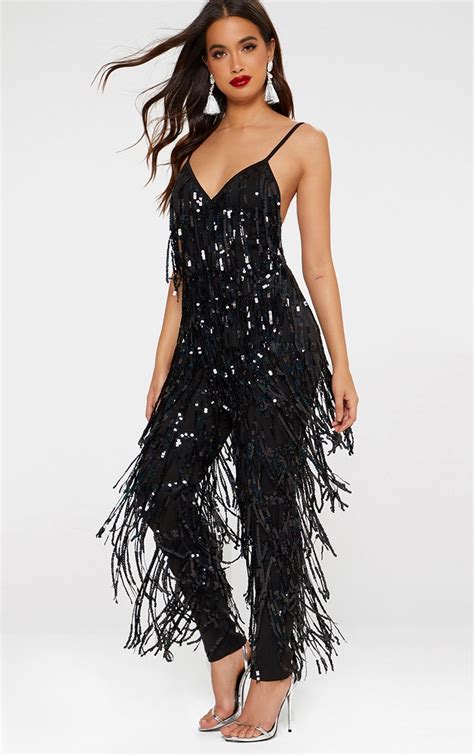 sexy sequin jumpsuit.